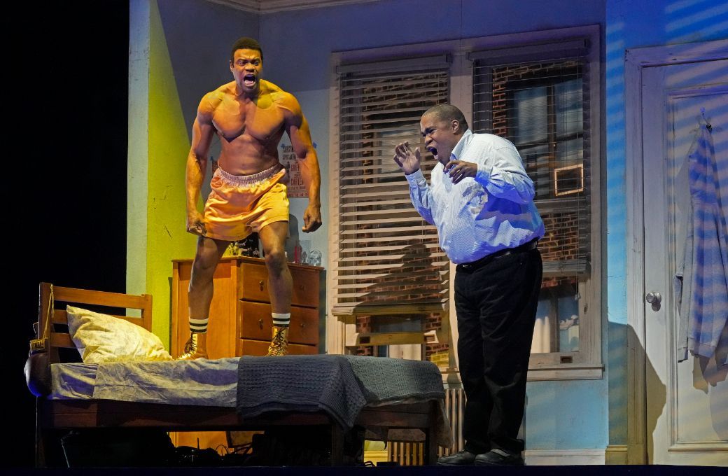 Ryan Speedo Green (Young Emile Griffith) and Eric Owens (Emile Griffith) &copy; Ken Howard/Metropolitan Opera