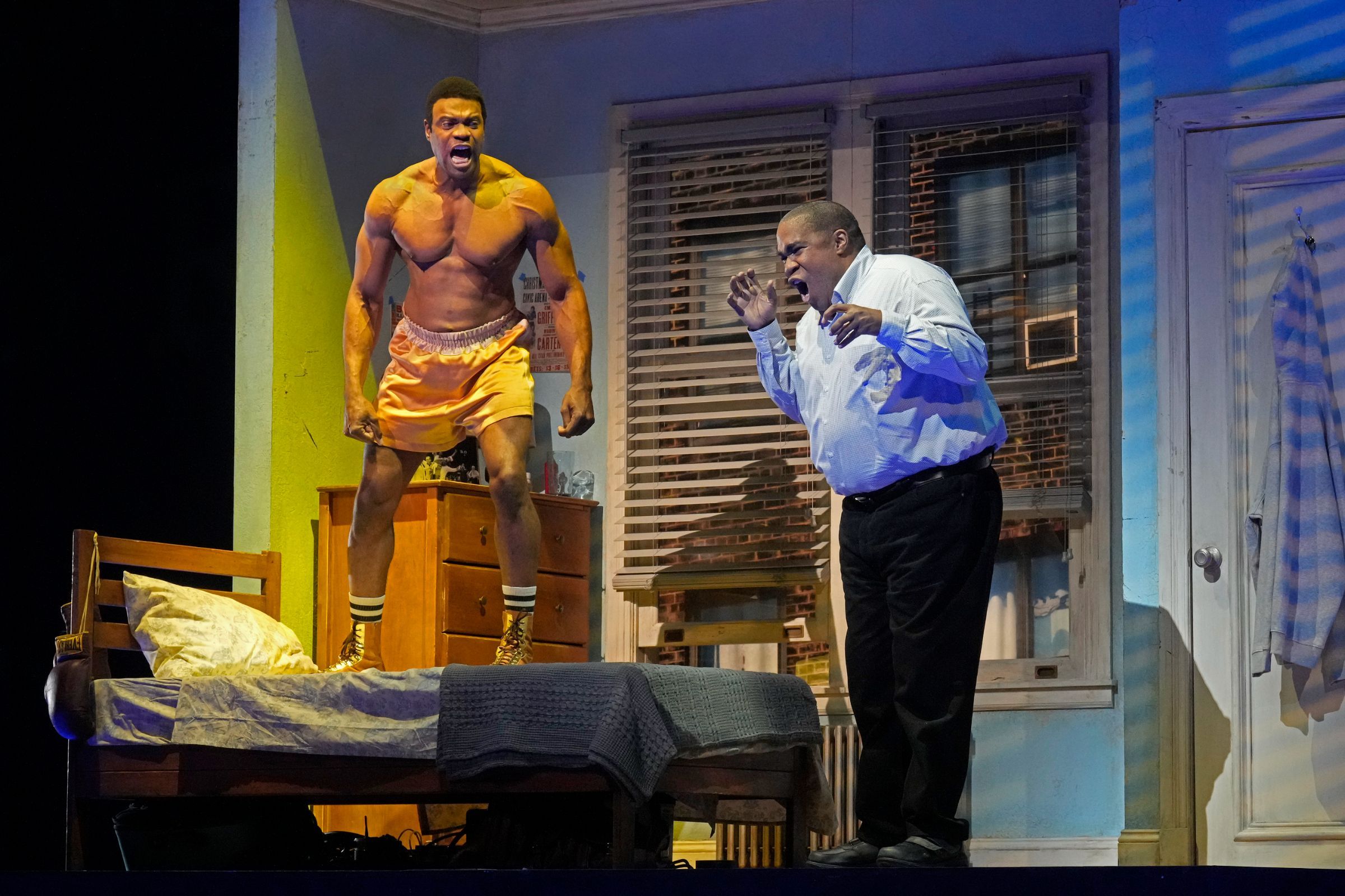 Ryan Speedo Green (Young Emile Griffith) and Eric Owens (Emile Griffith) &copy; Ken Howard/Metropolitan Opera