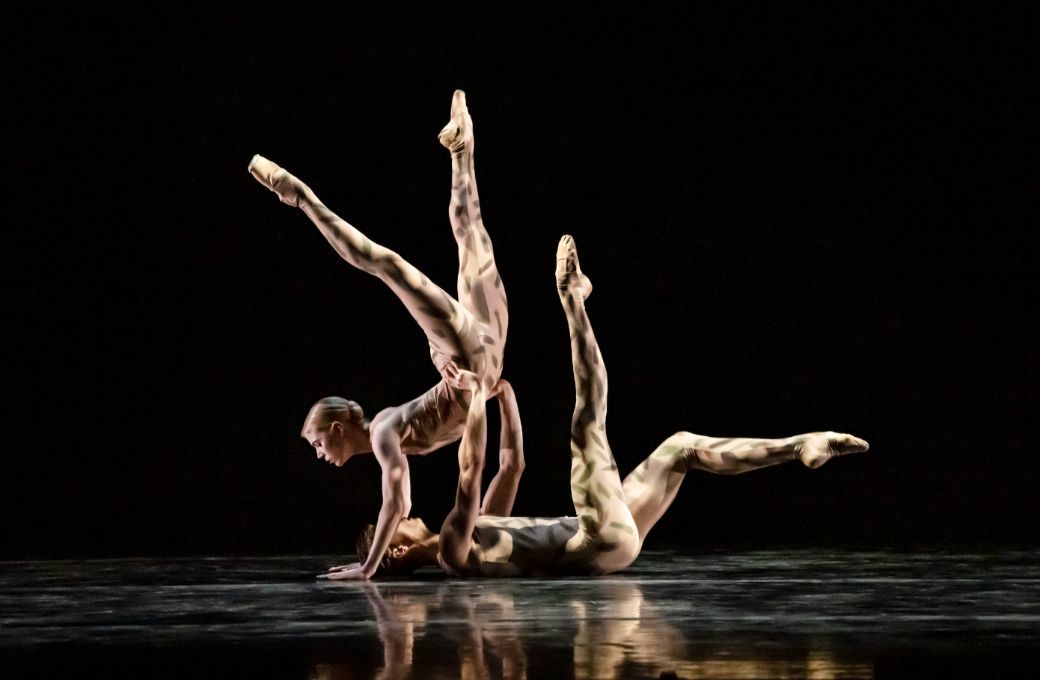 Lucy Waine and Oscar Kempsey-Fagg in <i>End of Time</i> &copy; Johan Persson