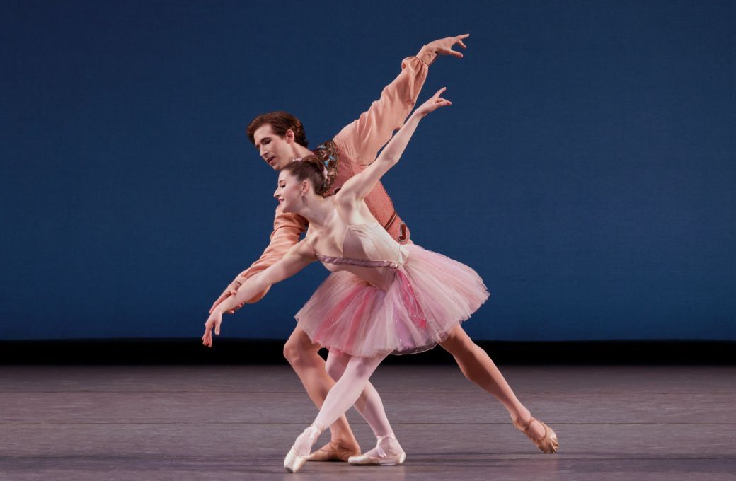 Indiana Woodward and Joseph Gordon in George Balanchine's <i>La Source</i> © Erin Baiano