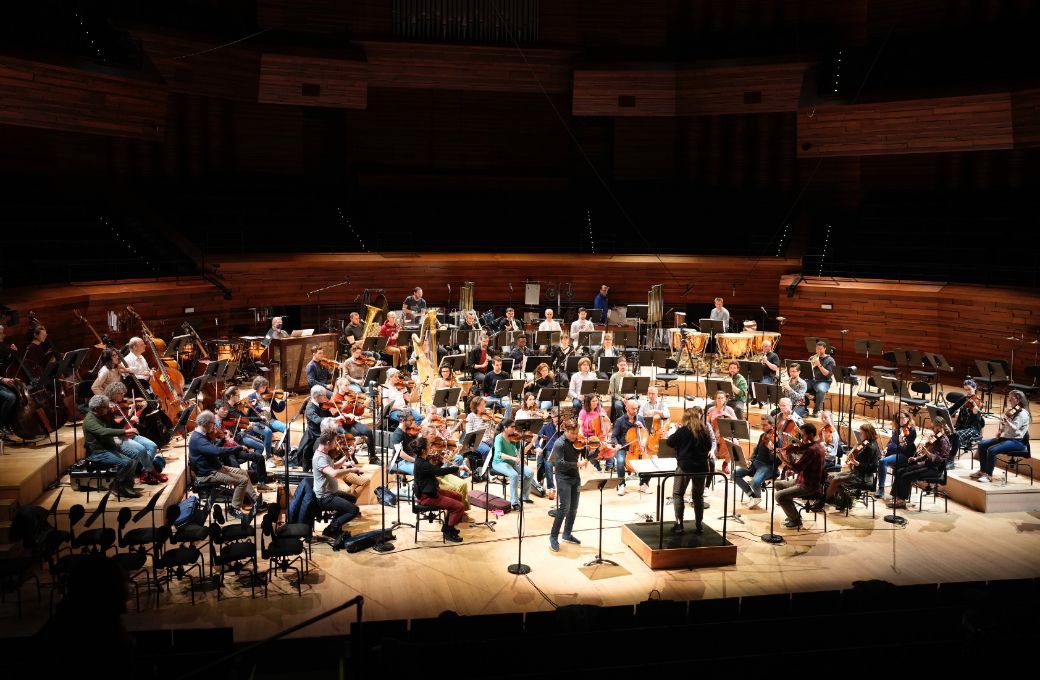 Renaud Capuçon, l'Orchestre National de France et Simone Young en répétition © Christophe Abramowitz / Radio France