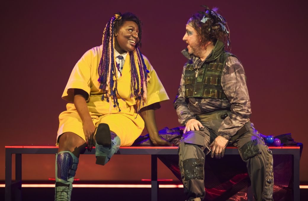 April Koyejo-Audiger (Pamina) and Neal Davies (Papageno) &copy; Craig Fuller