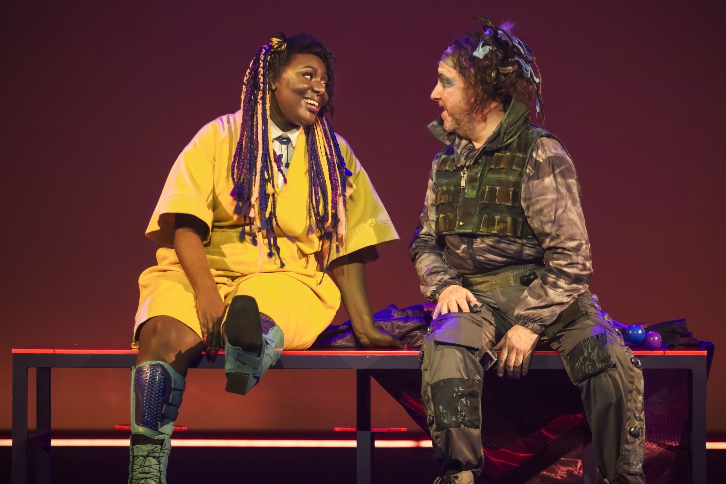 April Koyejo-Audiger (Pamina) and Neal Davies (Papageno) &copy; Craig Fuller