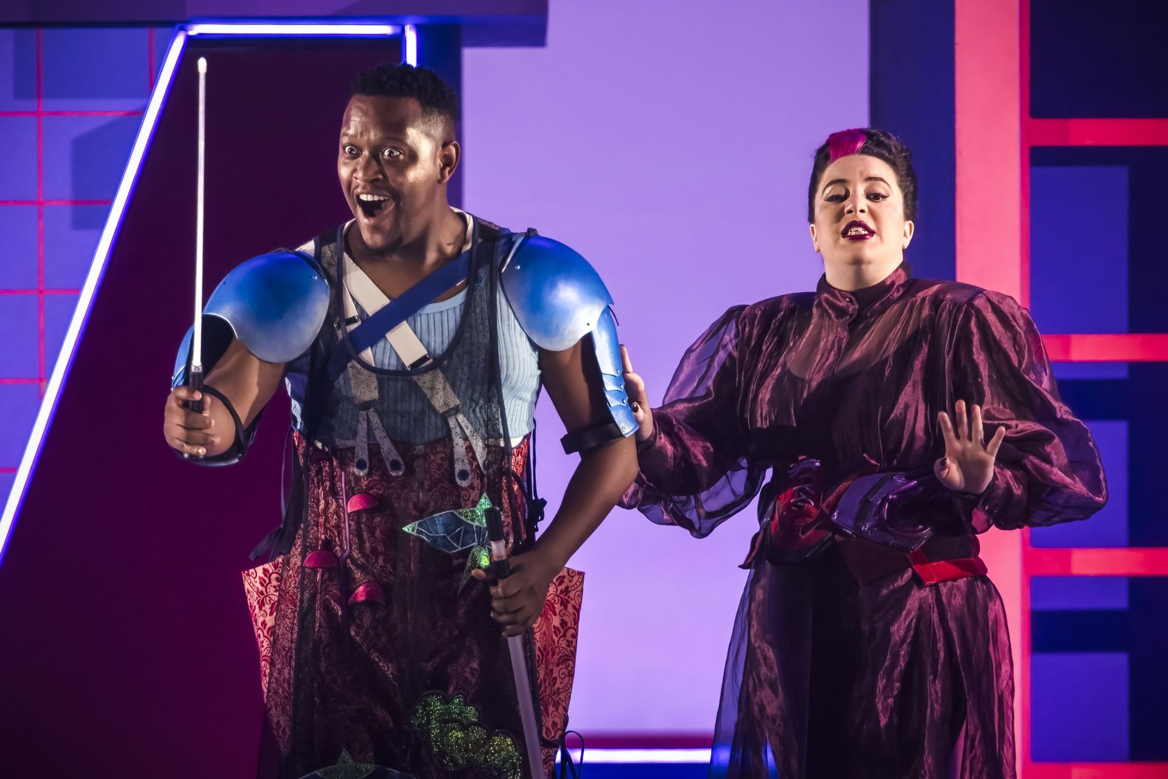 Thando Mjandana (Tamino) and Nazan Fikret (First Lady) &copy; Craig Fuller