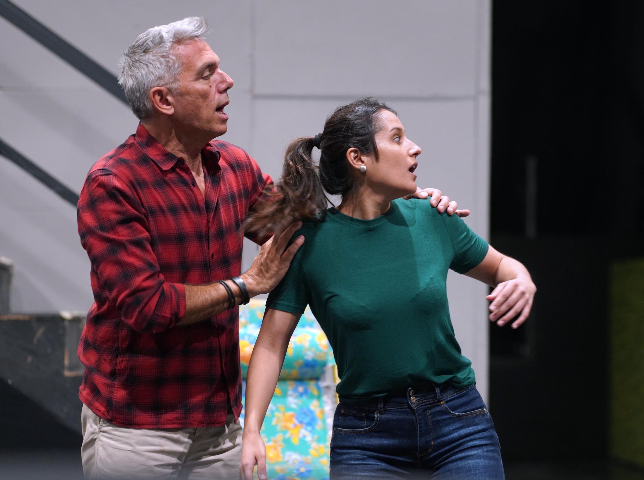 Laurent Pelly with Sara Blanch in rehearsal for <i>Il turco in Italia</i> at Teatro Real, Madrid &copy; Teatro Real | Javier del Real