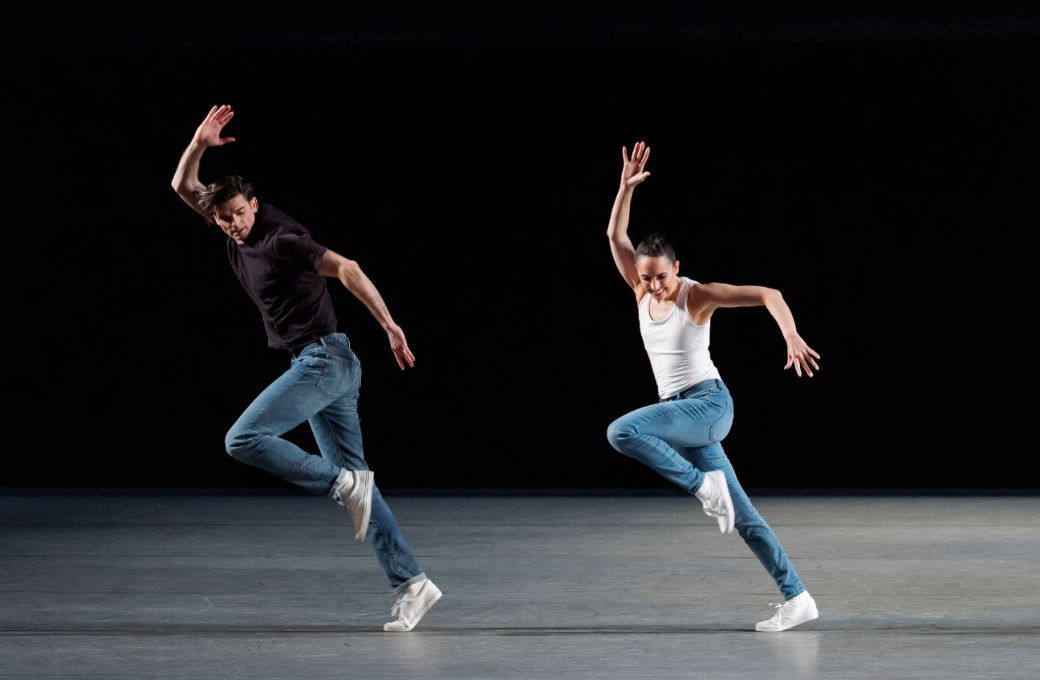 Peter Walker and Brittany Pollack in Justin Peck's <i>The Times Are Racing</i> © Erin Baiano