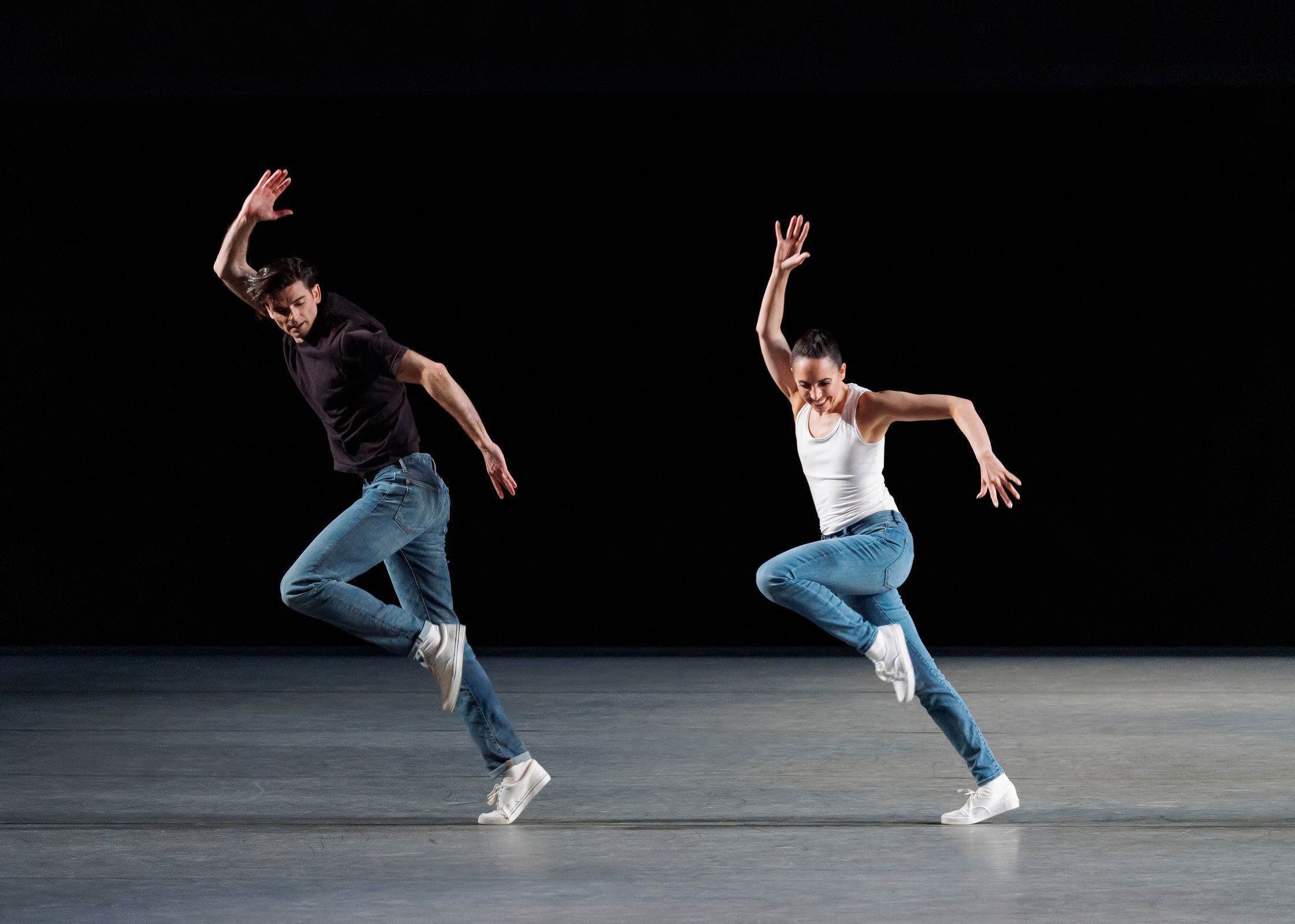 Peter Walker and Brittany Pollack in Justin Peck's <i>The Times Are Racing</i> © Erin Baiano