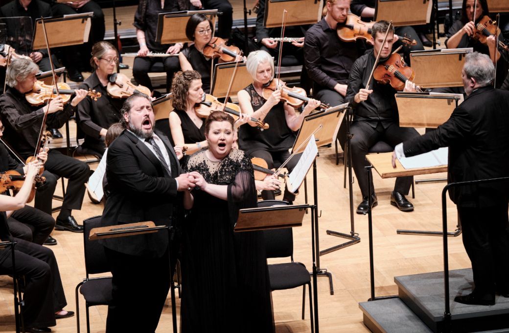 Nicola Alaimo, Albina Shagimuratova and Carlo Rizzi &copy; Russell Duncan