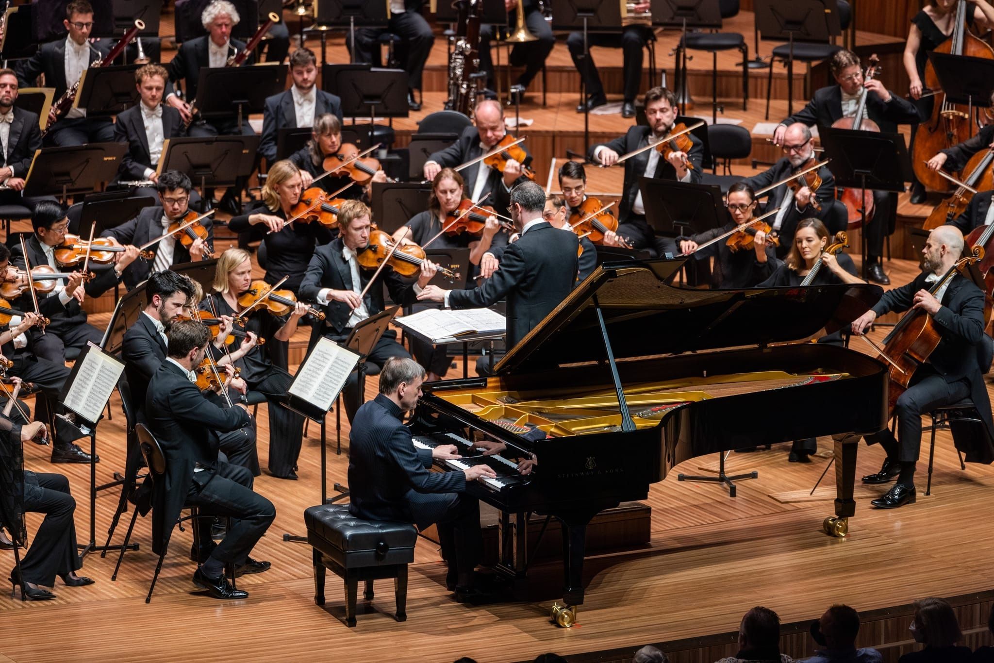 Sir Stephen Hough, John Wilson and the Sydney Symphony Orchestra &copy; Craig Abercrombie