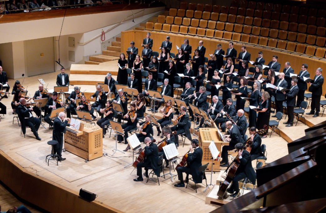 Ton Koopman al frente de la Orquesta y Coro Nacionales de Espa&ntilde;a &copy; Orquesta y Coro Nacionales de Espa&ntilde;a