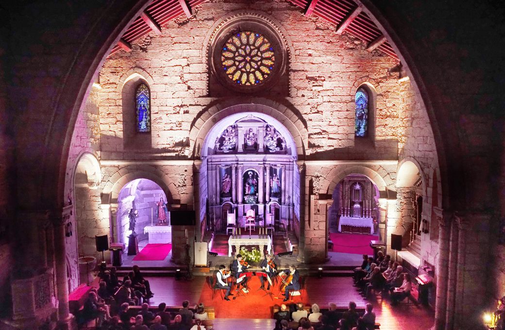 Quatuor Diotima en la Iglesia de Santiago © Xurxo Gómez-Chao | Festival Resis