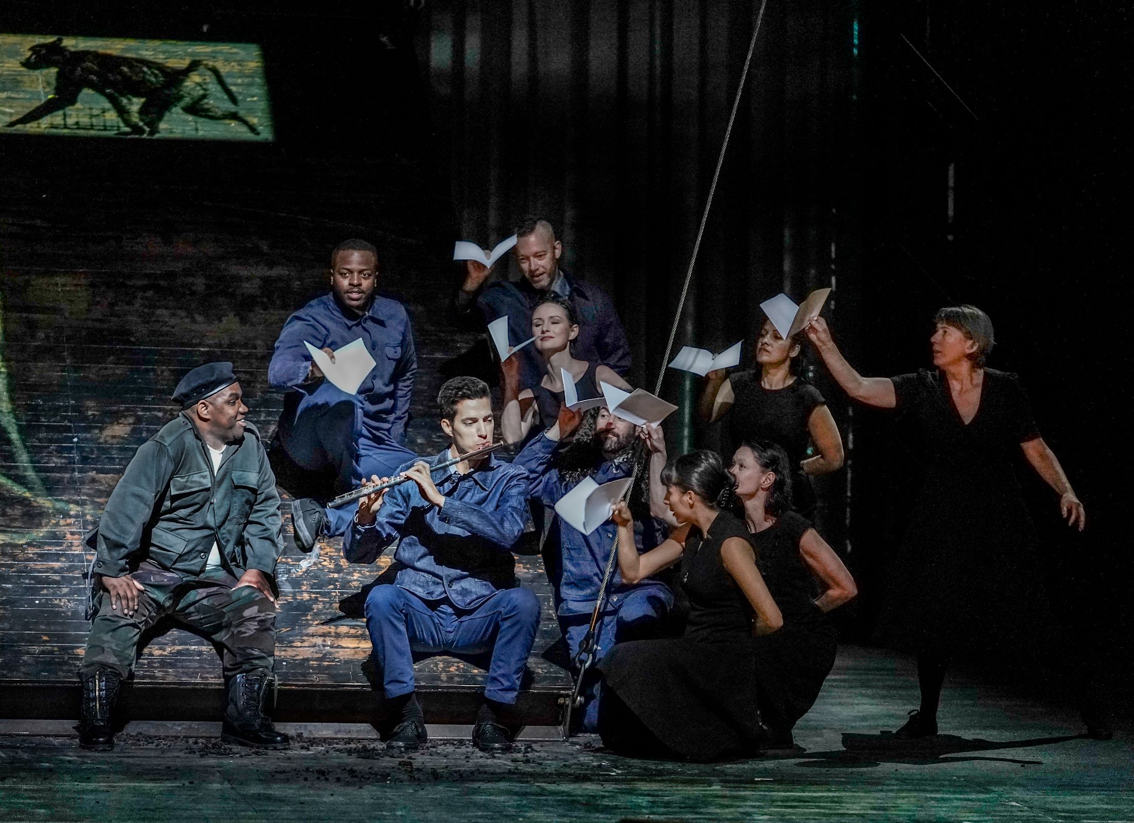 Lawrence Brownlee (Tamino) and Met Orchestra principal flute Seth Morris &copy; Karen Almond | Met Opera