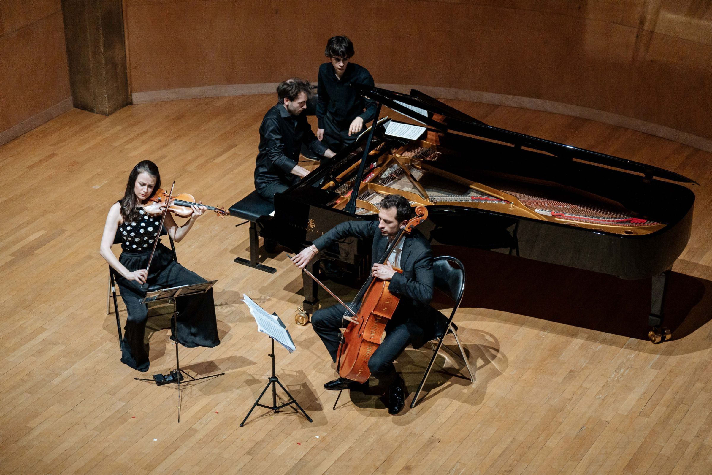 Liya Petrova, Aurélien Pascal et Alexandre Kantorow &copy; Lewis Joly
