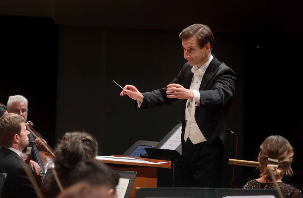 Mihhail Gerts conducts the National Symphony Orchestra &copy; Mark Stedman