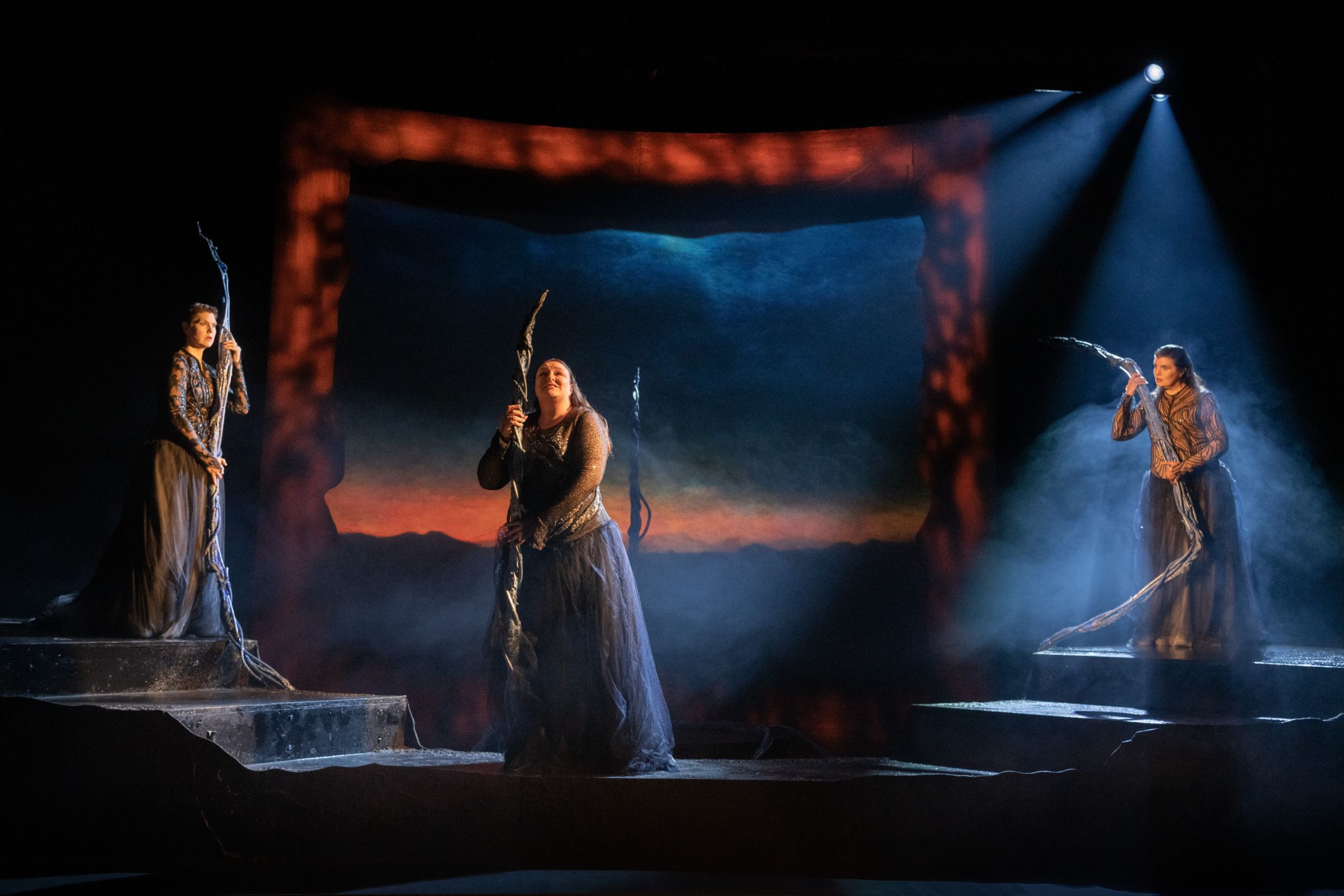 Mae Heydorn, Katie Lowe and Harriet Williams (Norns) © Matthew Williams-Ellis