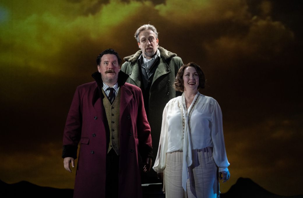 Benedict Nelson (Gunther), Julian Close (Hagen) and Laure Meloy (Gutrune) © Matthew Williams-Ellis