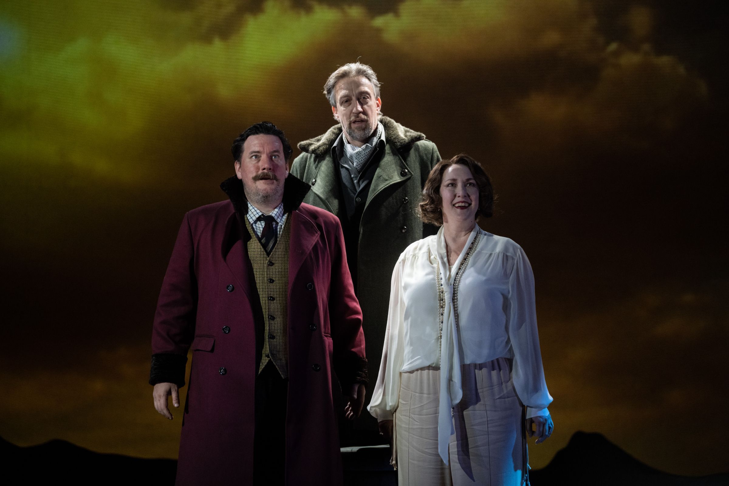 Benedict Nelson (Gunther), Julian Close (Hagen) and Laure Meloy (Gutrune) © Matthew Williams-Ellis