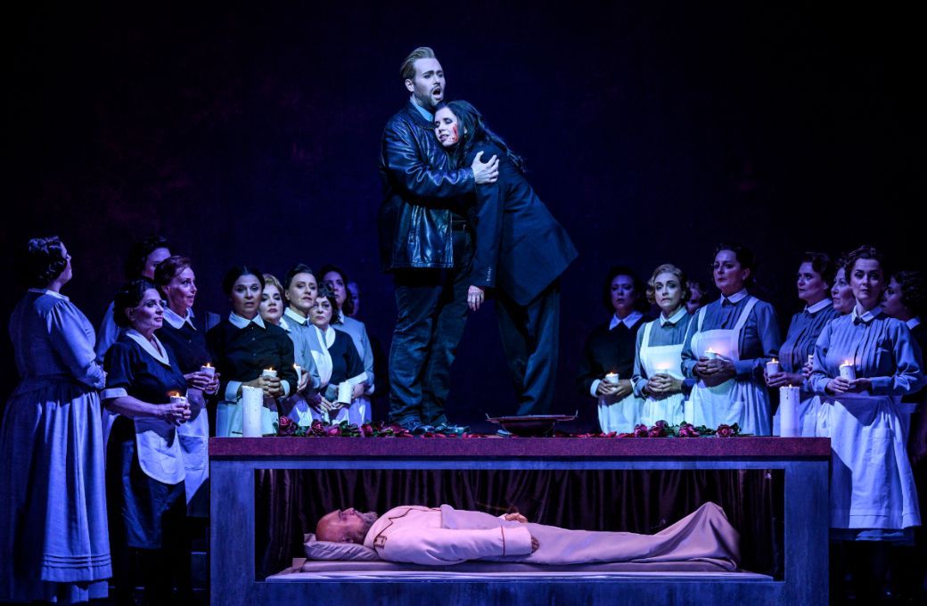 Brett Sprague (Orestes) und Daniela Gerstenmeyer (Elektra) &copy; Lutz Edelhoff