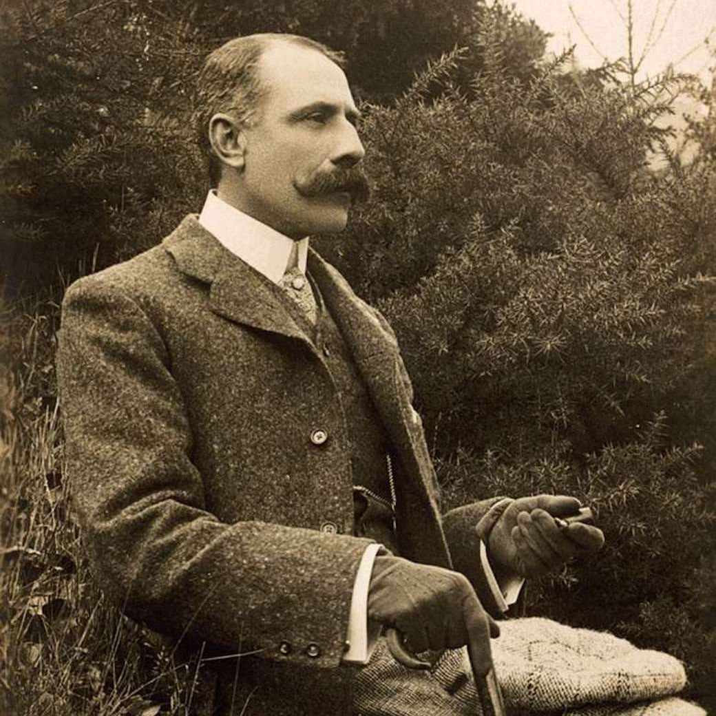 Sir Edward Elgar in the Malvern Hills © Public domain