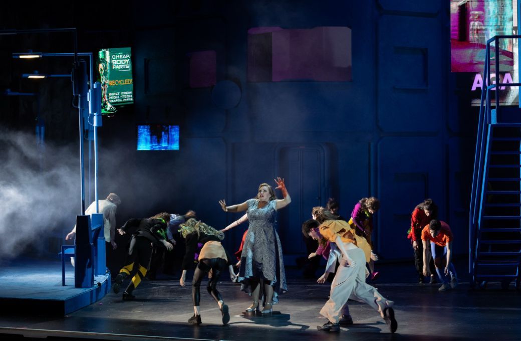 Zsuzsanna Ádám (Elettra) and ensemble &copy; Attila Nagy | Hungarian State Opera