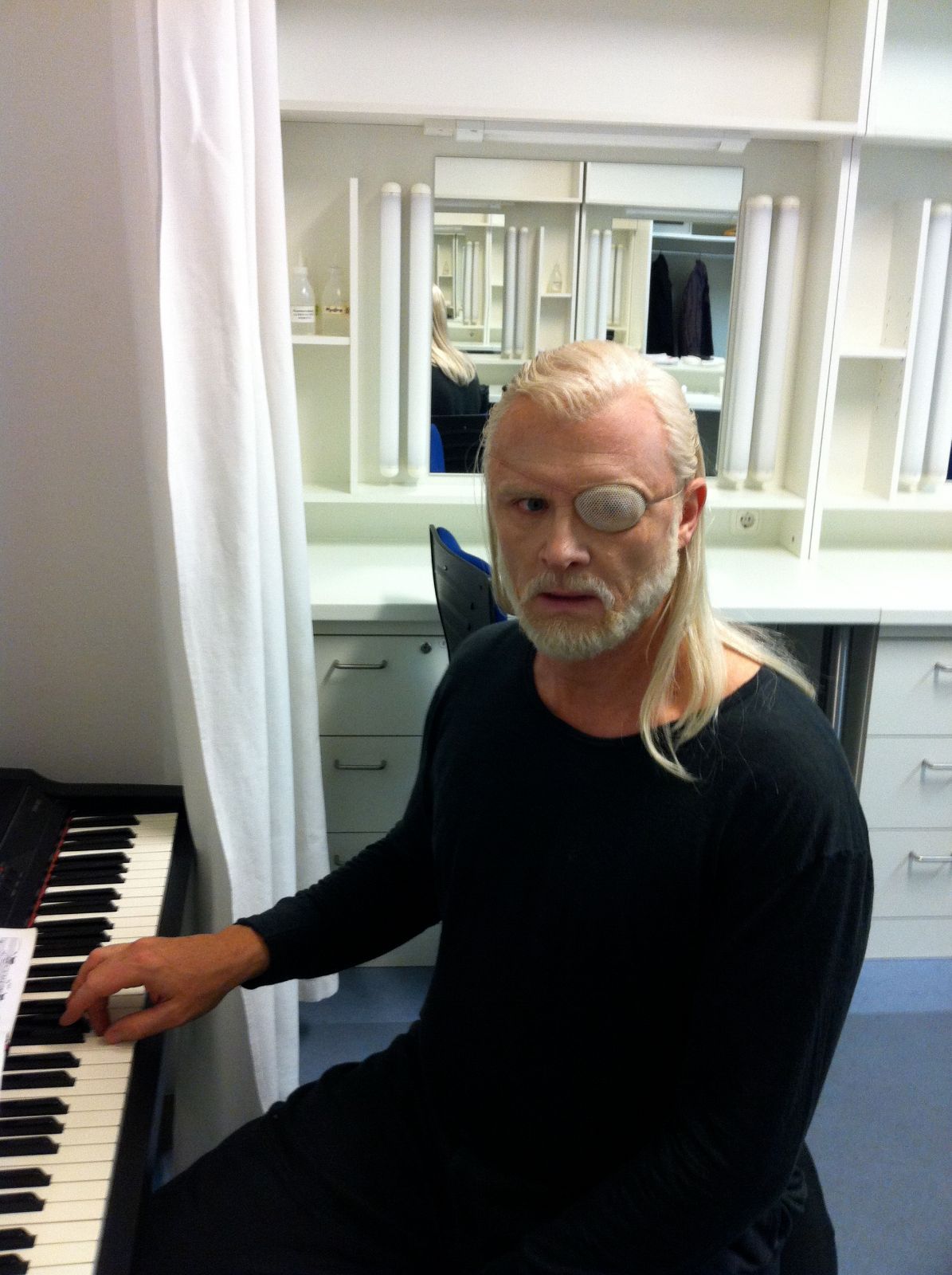 As Wotan, backstage © Bayerische Staatsoper