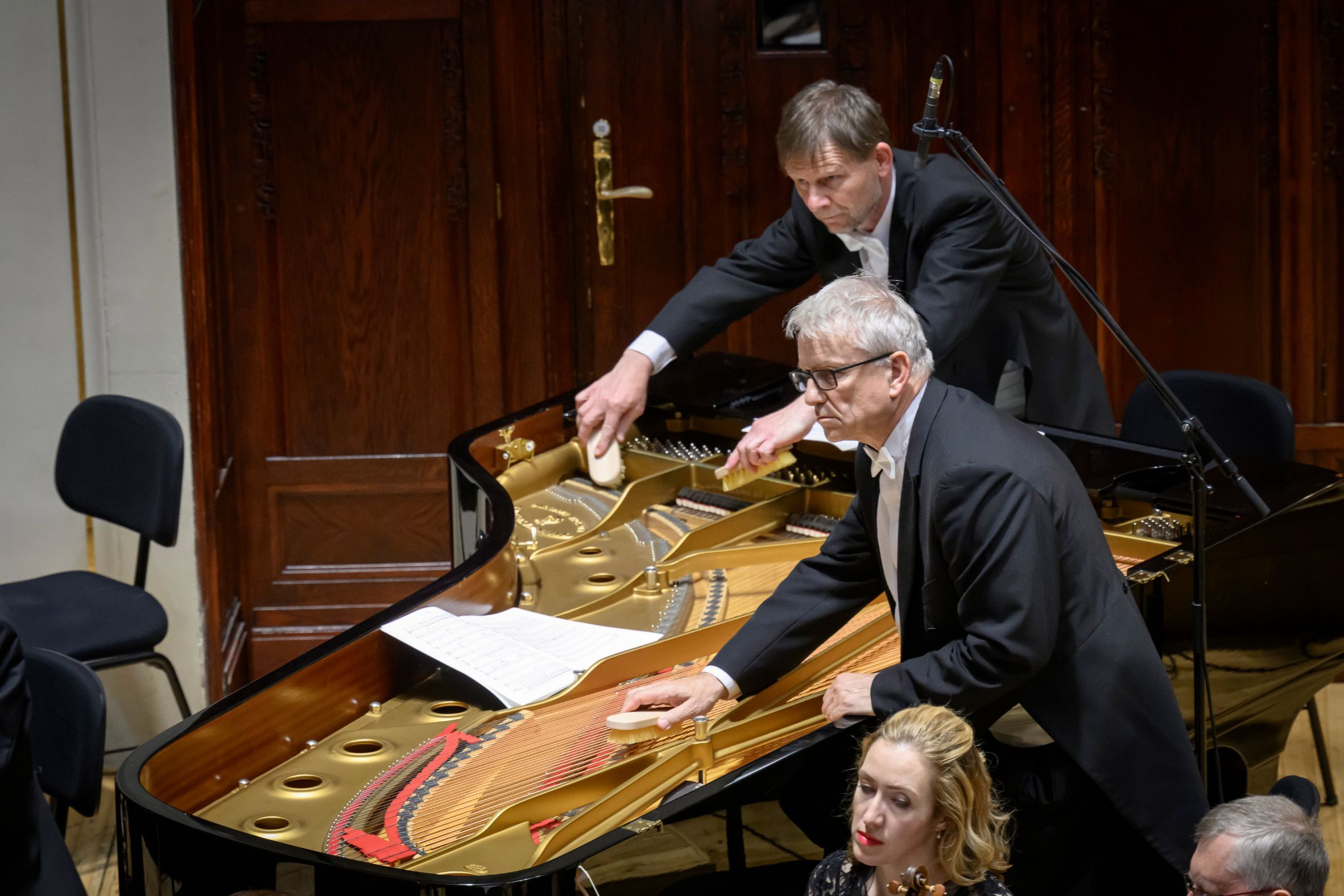 Czech Philharmonic percussionists play <i>Atmosphères</i> &copy; Pražské Jaro | Prague Spring Festival 2023 | Petra Hajská