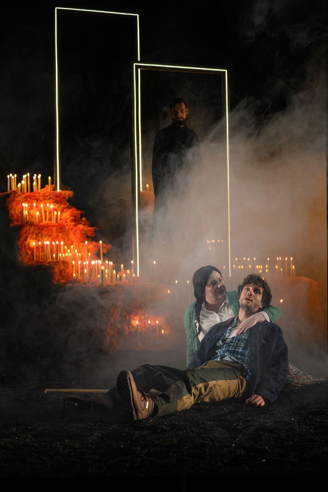 Lorna Maclean (Sāvitri) and Steven van der Linden (Satyavān) &copy; Guildhall School | David Monteith-Hodge