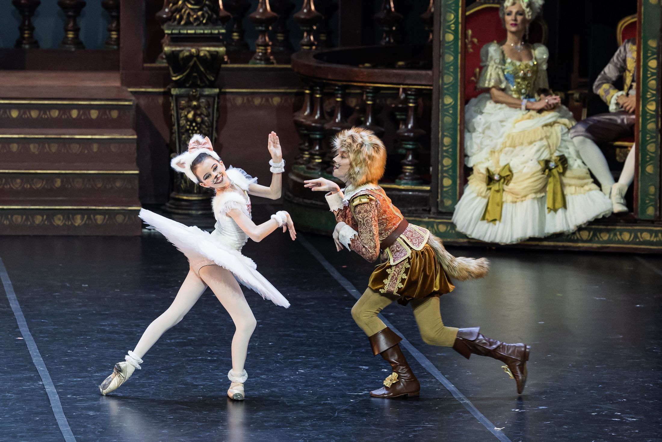 Students of the Hungarian National Ballet Institute as the Cats in <i>Little Sleeping Beauty</i> &copy; Attila Nagy