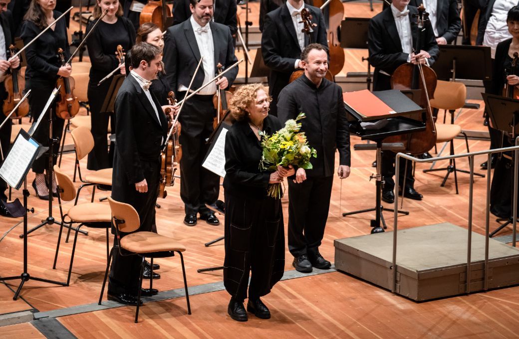 Julia Wolfe, Kirill Petrenko et les Berliner Philharmoniker © Stephan Rabold / Berliner Philharmoniker