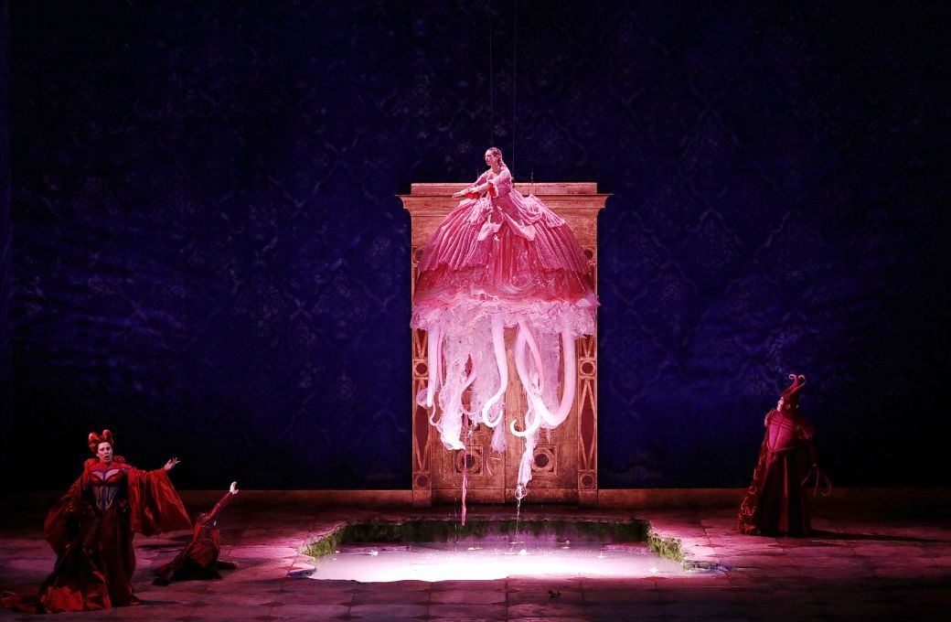 Okka von der Damerau (Ježibaba), Dmitry Korchak, Olga Bezsmertna and Jongmin Park &copy; Brescia &amp; Amisano | Teatro alla Scala