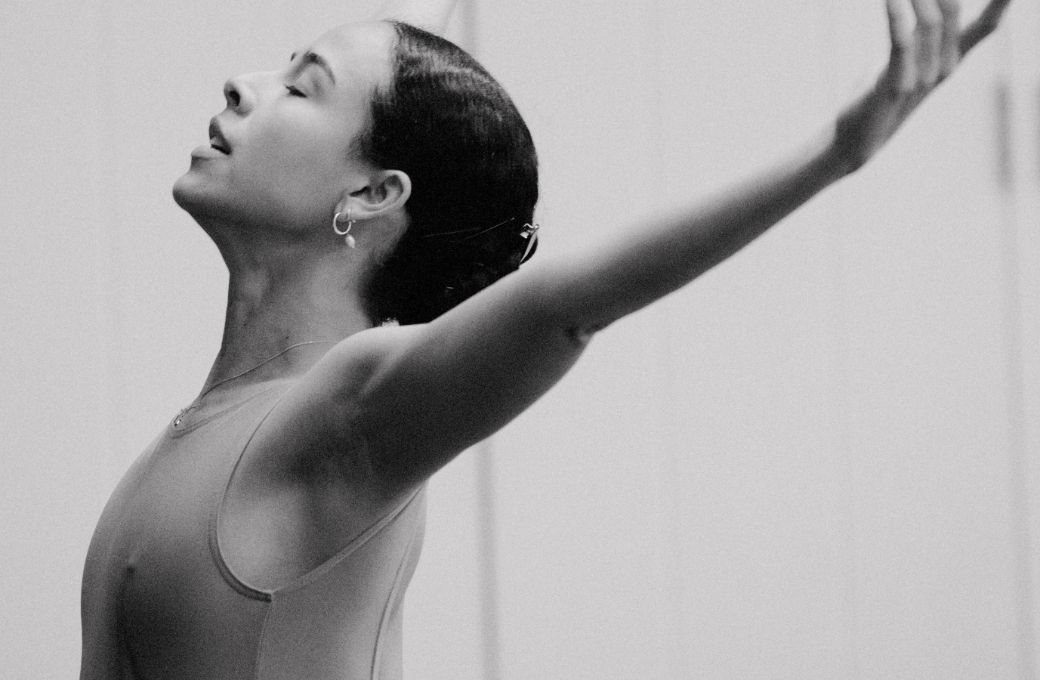 Winnie Dias rehearsing for Andrew McNicol © Camilla Greenwell