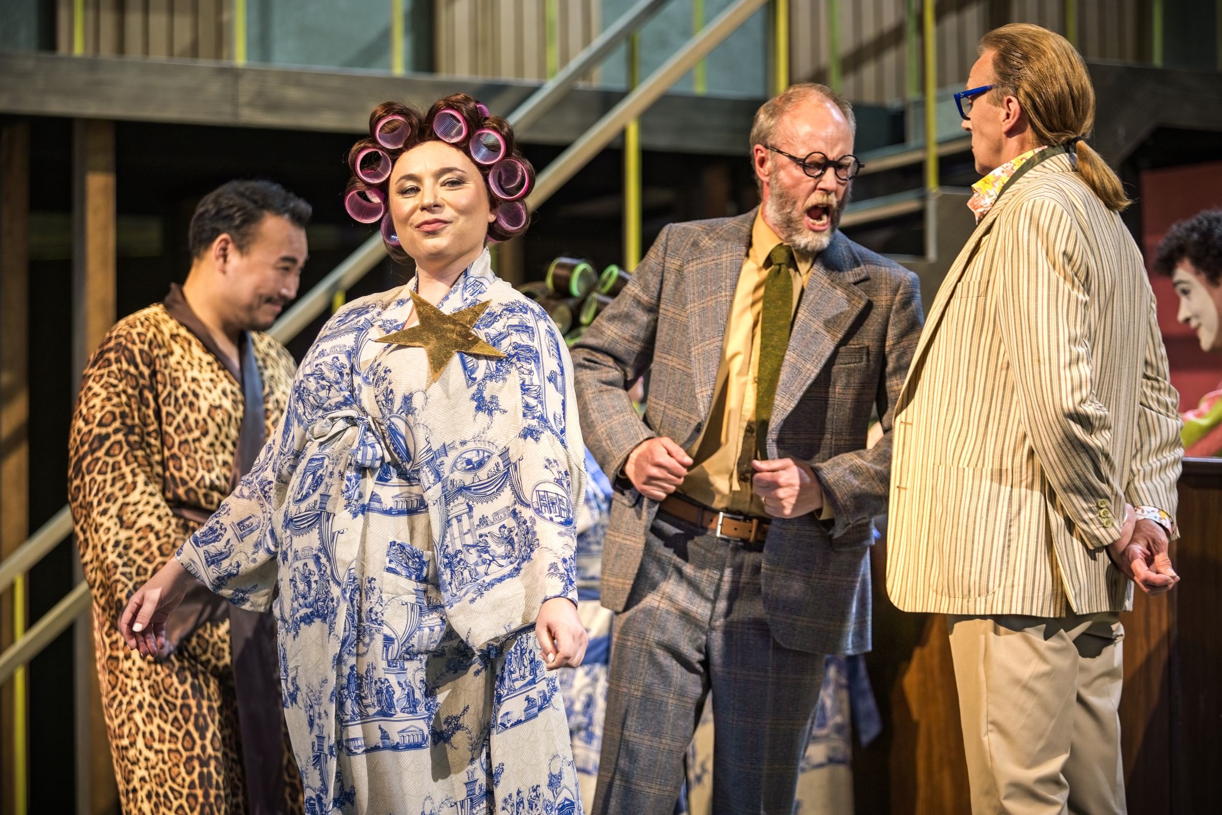 Natalya Romaniw (Prima donna), William Dazeley (Music Master) and John Graham-Hall (Dancing Master) &copy; Craig Fuller
