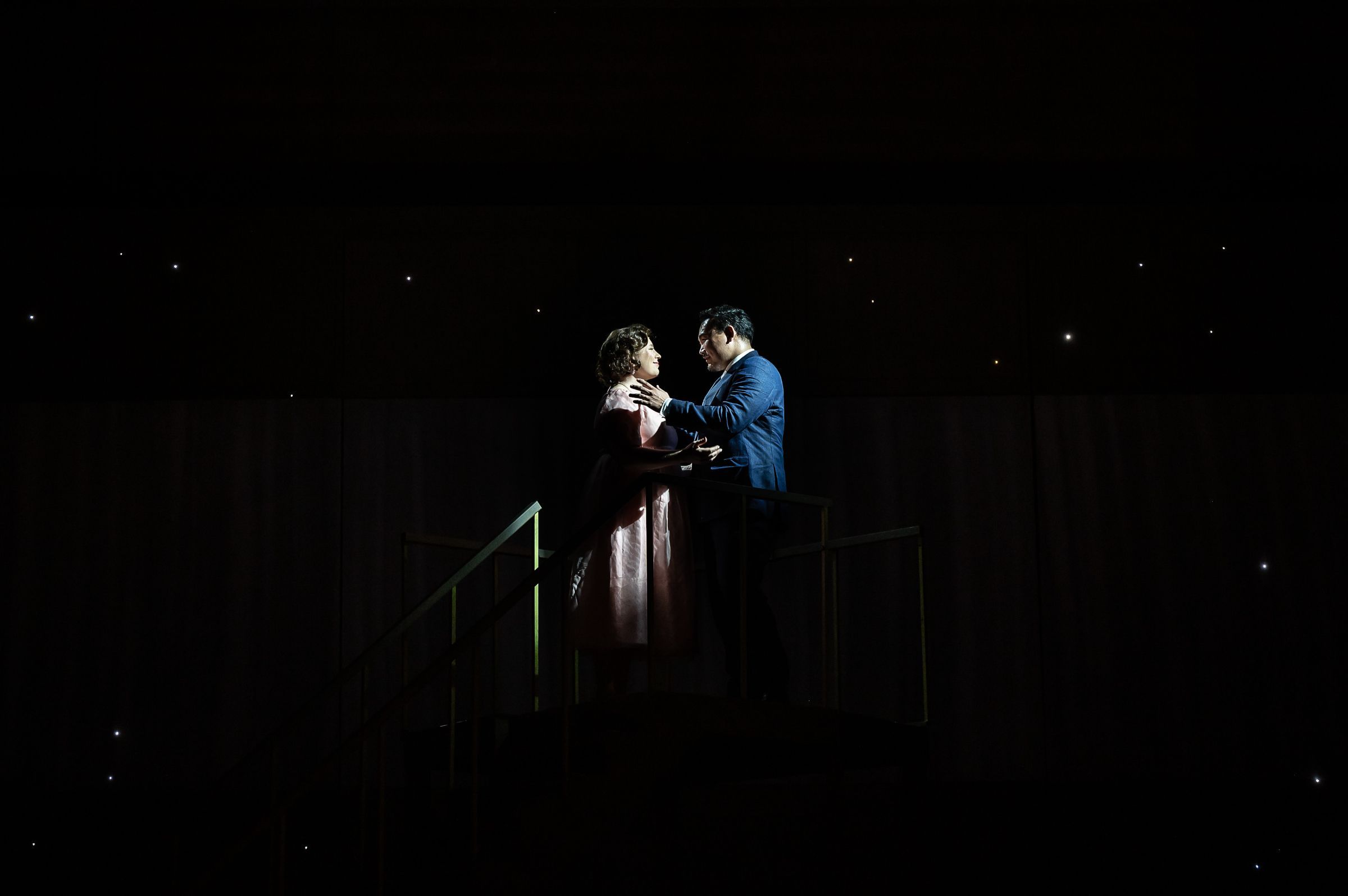 Natalya Romaniw (Ariadne) and Young Woo Kim (Bacchus) &copy; Clive Barda
