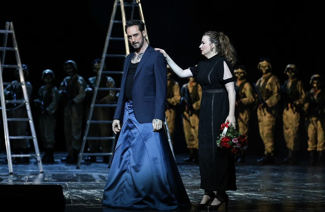 Stefan Cerny (Osmin) und Hedwig Ritter (Blonde) &copy; Barbara P&aacute;lffy | Volksoper Wien