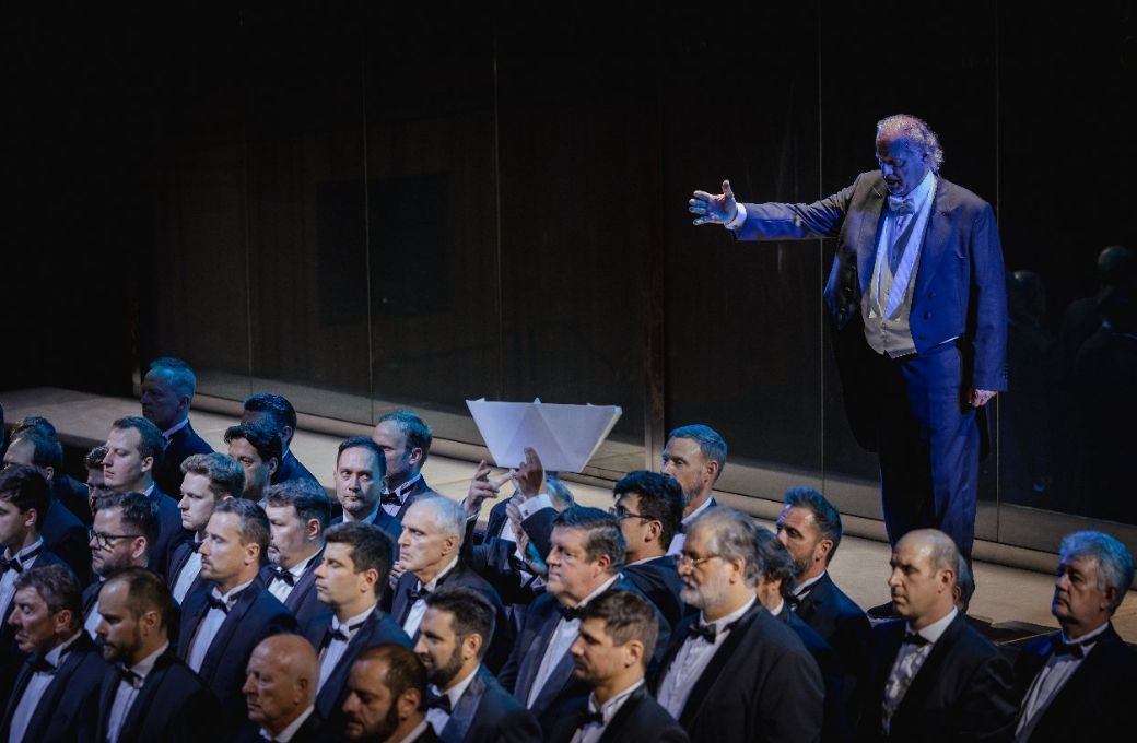 Albert Dohmen (Hagen) and the Hungarian Radio Choir &copy; Szilvia Csibi | M&uuml;pa, Budapest