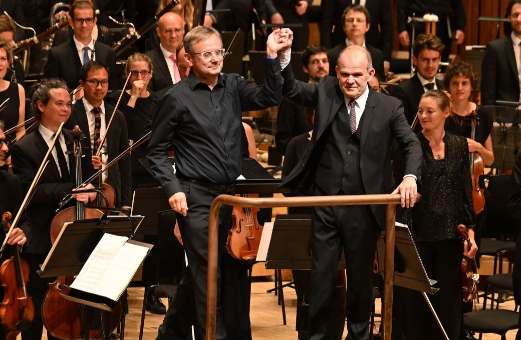 Simon Halsey and Fran&ccedil;ois-Xavier Roth &copy; Mark Allan | Barbican