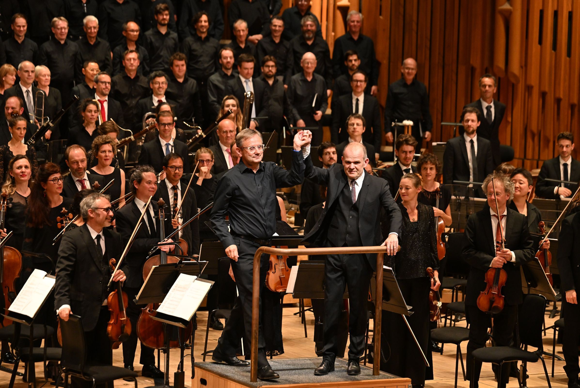 Simon Halsey and François-Xavier Roth &copy; Mark Allan | Barbican