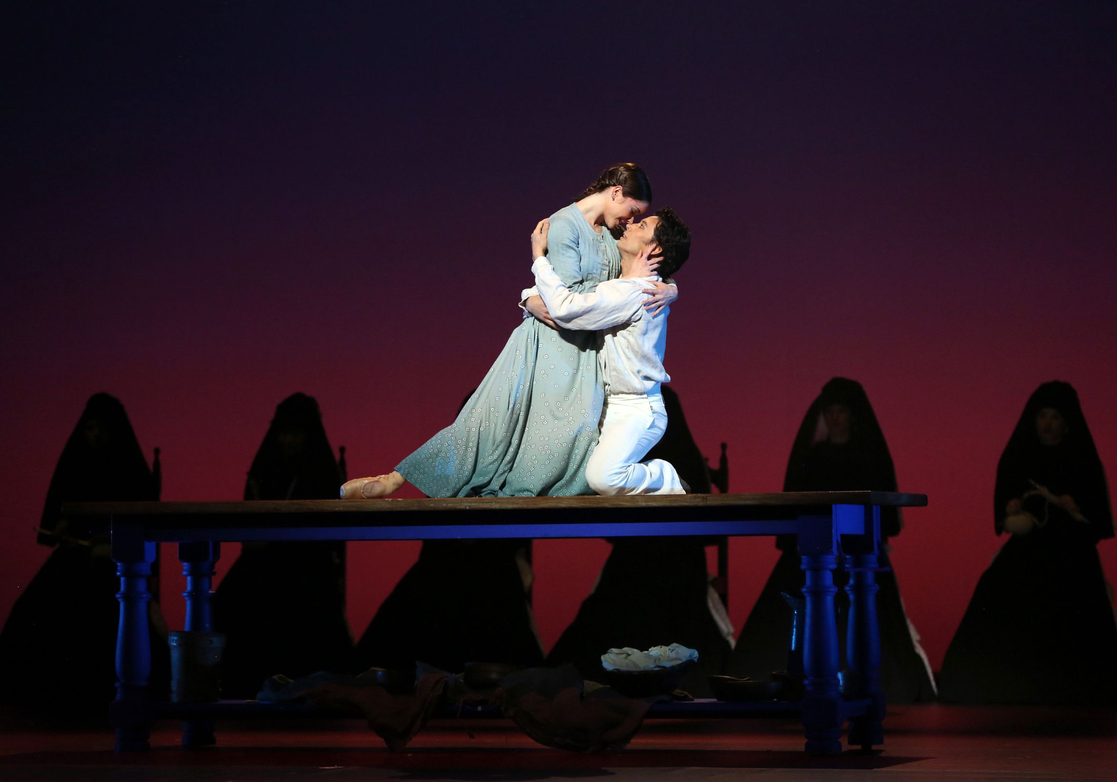 Cassandra Trenary and Herman Cornejo in Christopher Wheeldon's <i>Like Water for Chocolate</i> &copy; Marty Sohl