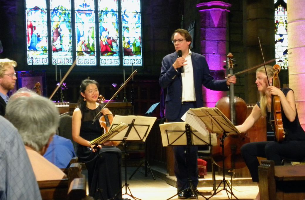 Johannes Marmen and the Doric String Quartet &copy; Alan Isaacson