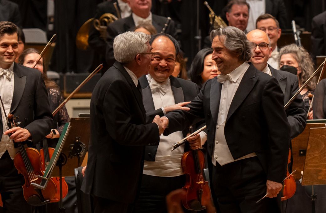 Donald Palumbo, Riccardo Muti and the Chicago Symphony Orchestra &copy; Todd Rosenberg