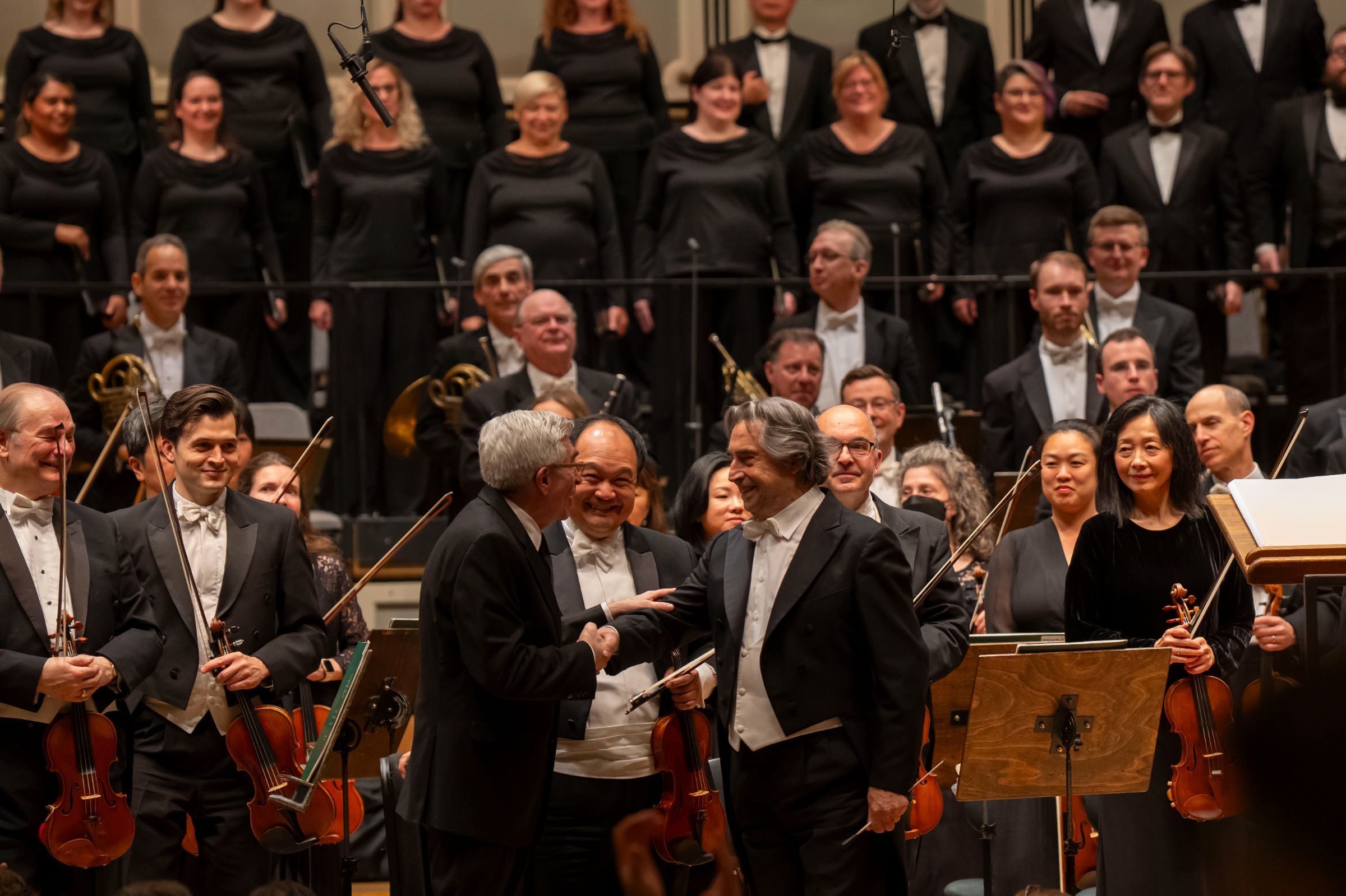 Donald Palumbo, Riccardo Muti and the Chicago Symphony Orchestra &copy; Todd Rosenberg