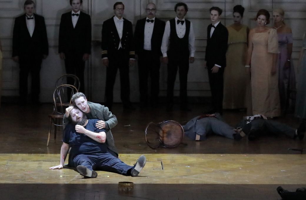Allan Clayton (Hamlet) und Jacques Imbrailo (Horatio) &copy; Wilfried H&ouml;sl