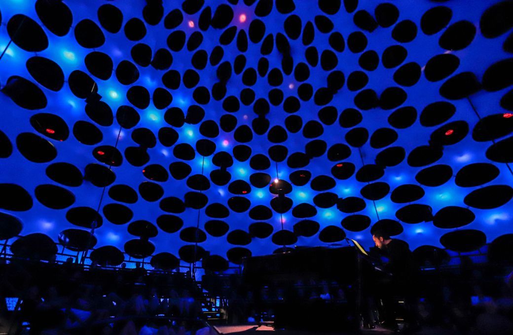 Igor Levit in The Shed's Sonic Sphere © Heather Cromartie