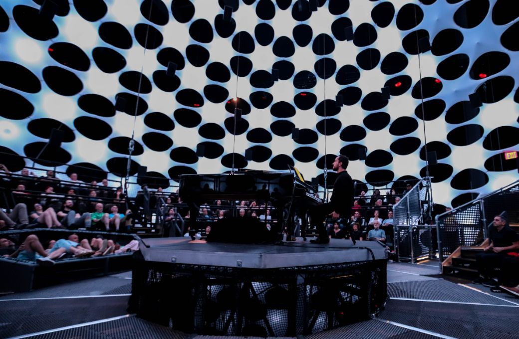 Igor Levit in The Shed's Sonic Sphere © Heather Cromartie