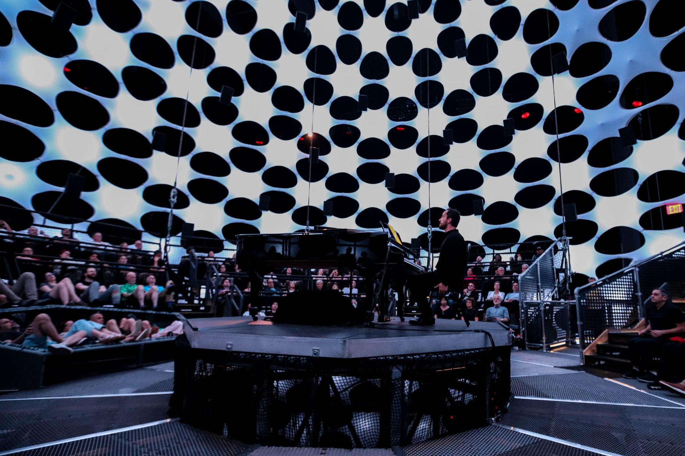 Igor Levit in The Shed's Sonic Sphere © Heather Cromartie