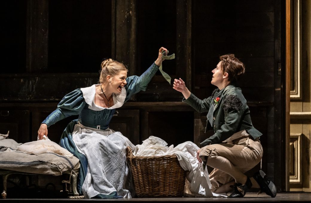 Siobhan Stagg (Susanna) and Anna St&eacute;phany (Cherubino) &copy; ROH | Clive Barda