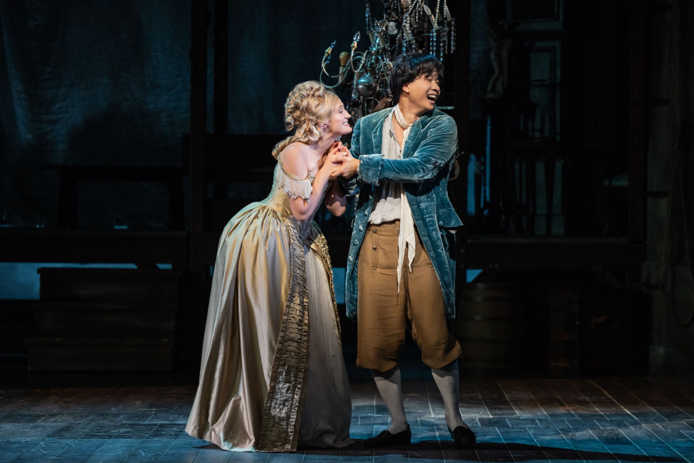 Katrina Galka (Cunegonde) and Brian Vu (Candide) &copy; Evan Zimmermann