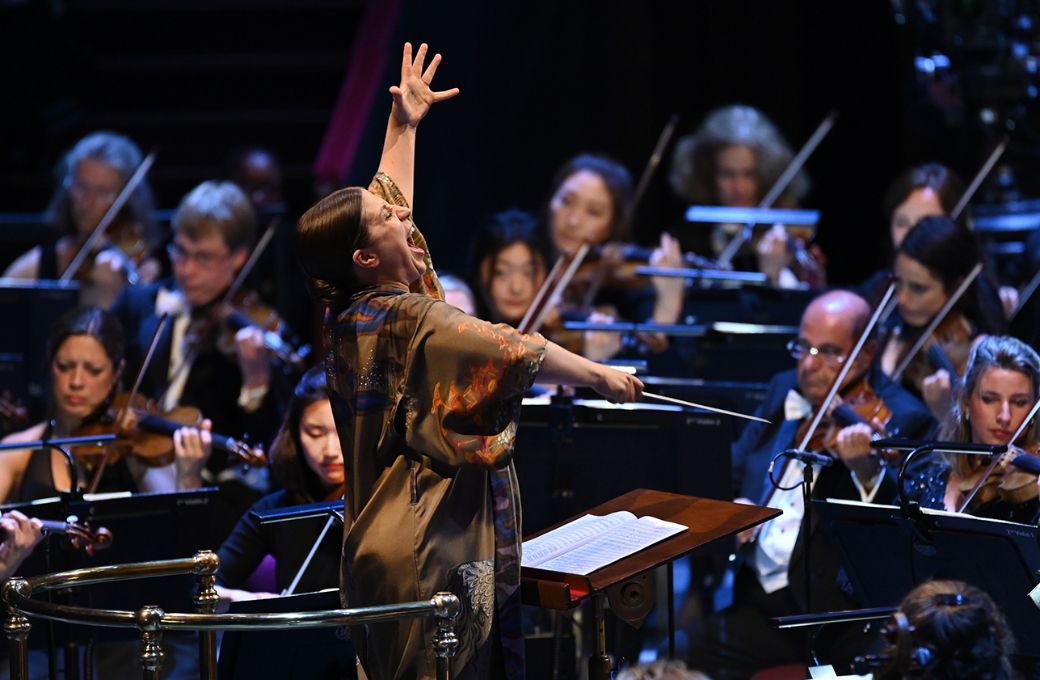 Dalia Stasevska conducts the BBC Symphony Orchestra &copy; BBC | Chris Christodoulou