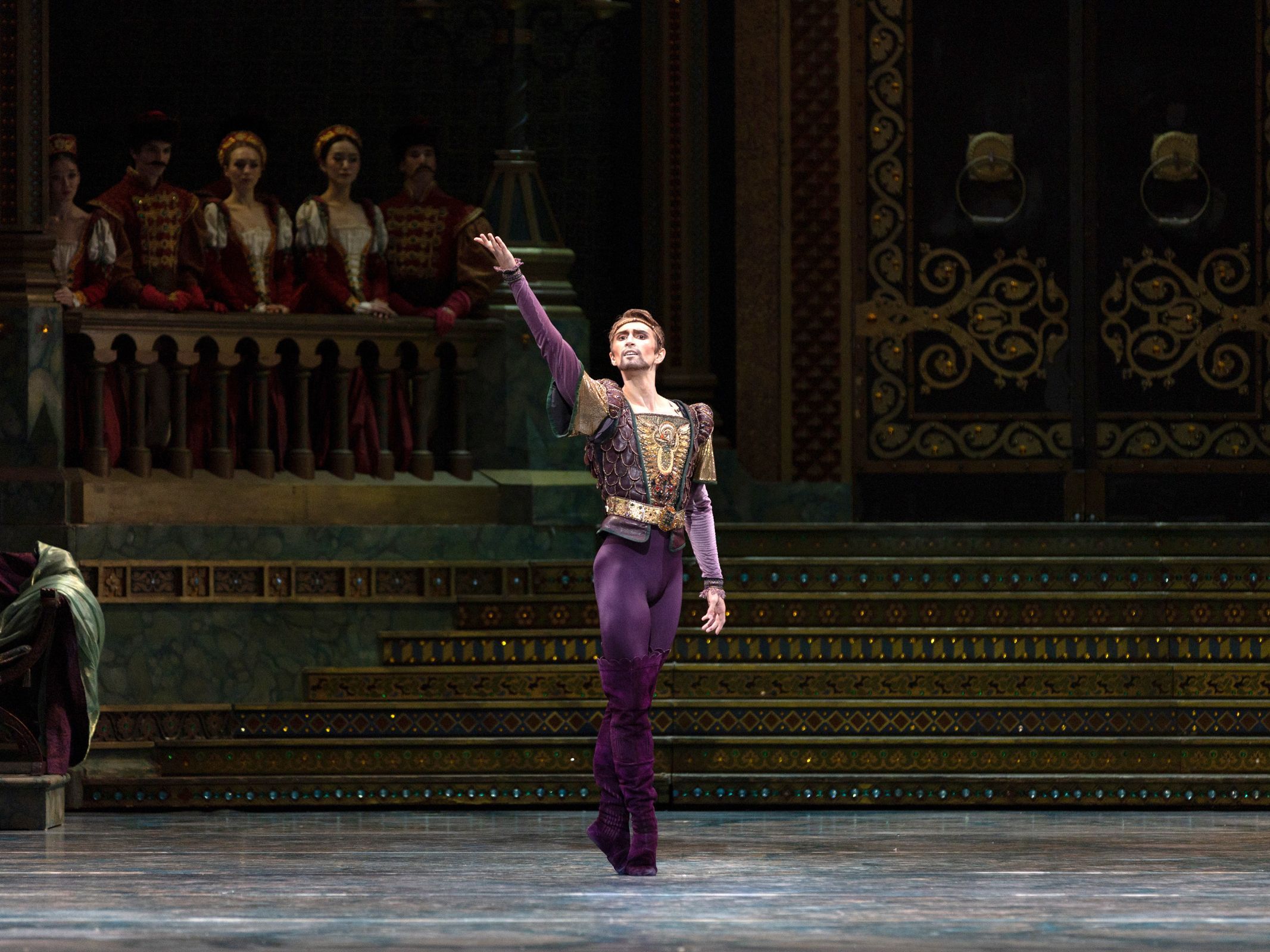 Andrii Ishchuk as Rothbart in Act 3 of <i>Swan Lake</i> &copy; Rosalie O'Connor