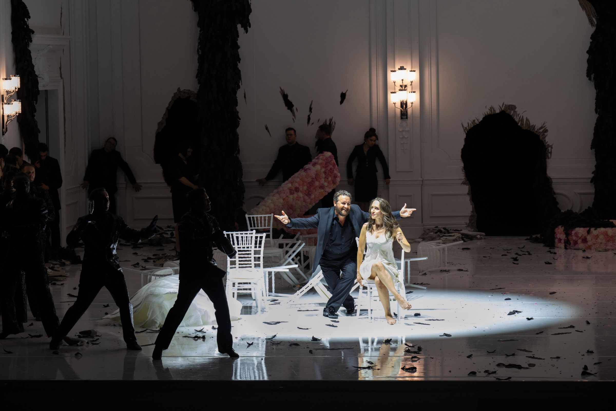 Michael Spyres (Jupiter) und Brenda Rae (Semele) &copy; Monika Rittershaus